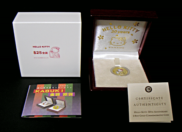 Hello Kitty 30th Anniversary Gold Coin