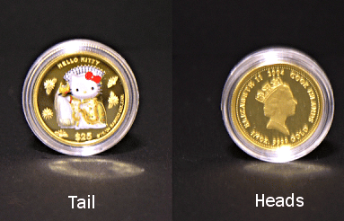 Hello Kitty 30th Anniversary Gold Coin Yaegaki-Hime