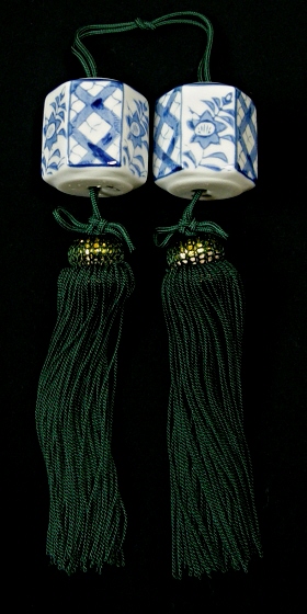 [ Flowers & Leaves, Lattice ] Kutani ware Fuchin