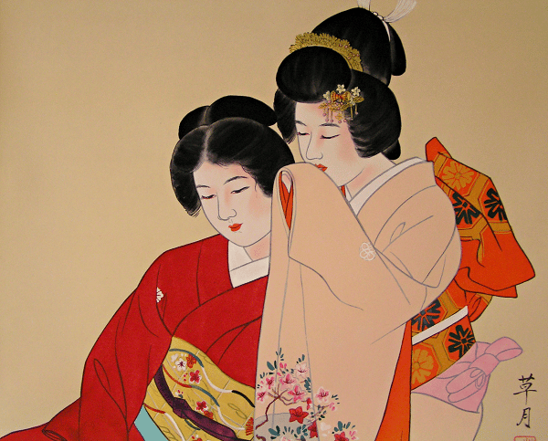 Two Geisha Girls