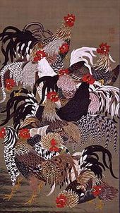 Flock of Chickens in the Doshoku Sai-e