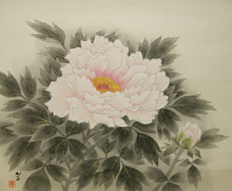 Botan (Japanese Peony) Flower & Leaf