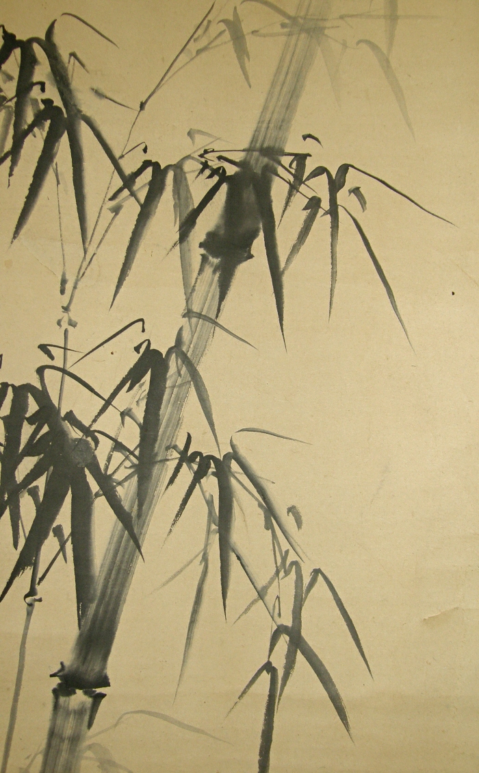 Bamboo drawn with black Sumi ink