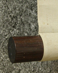 Roller End made of Ebony Wood