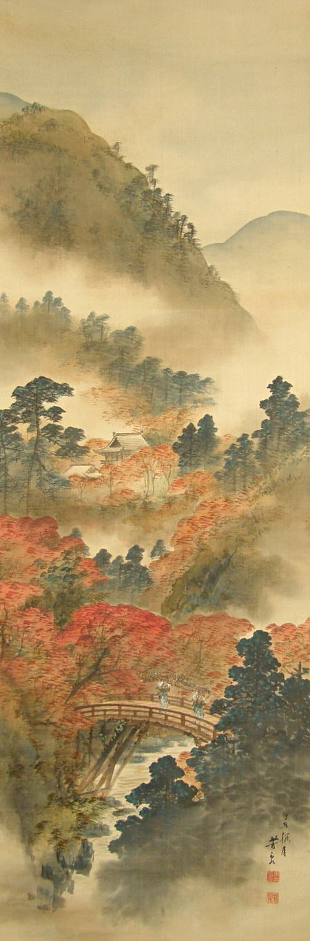 Japanese Fall View in Kyoto