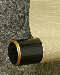 Roller End made from Wood (lacquered)